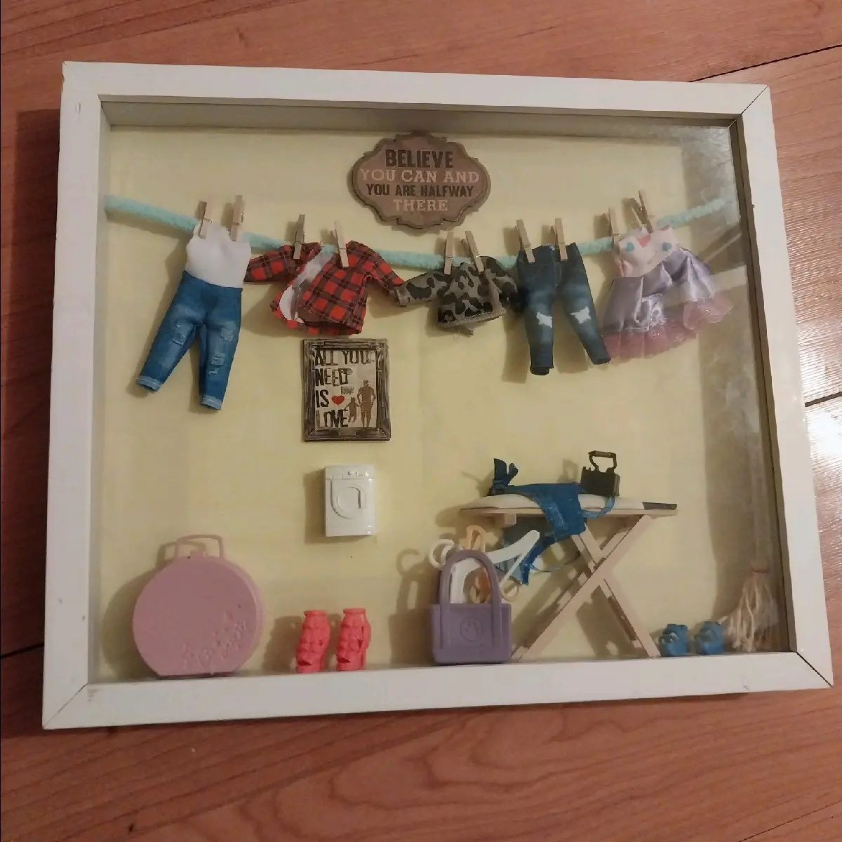 Laundry Day Shadow Box