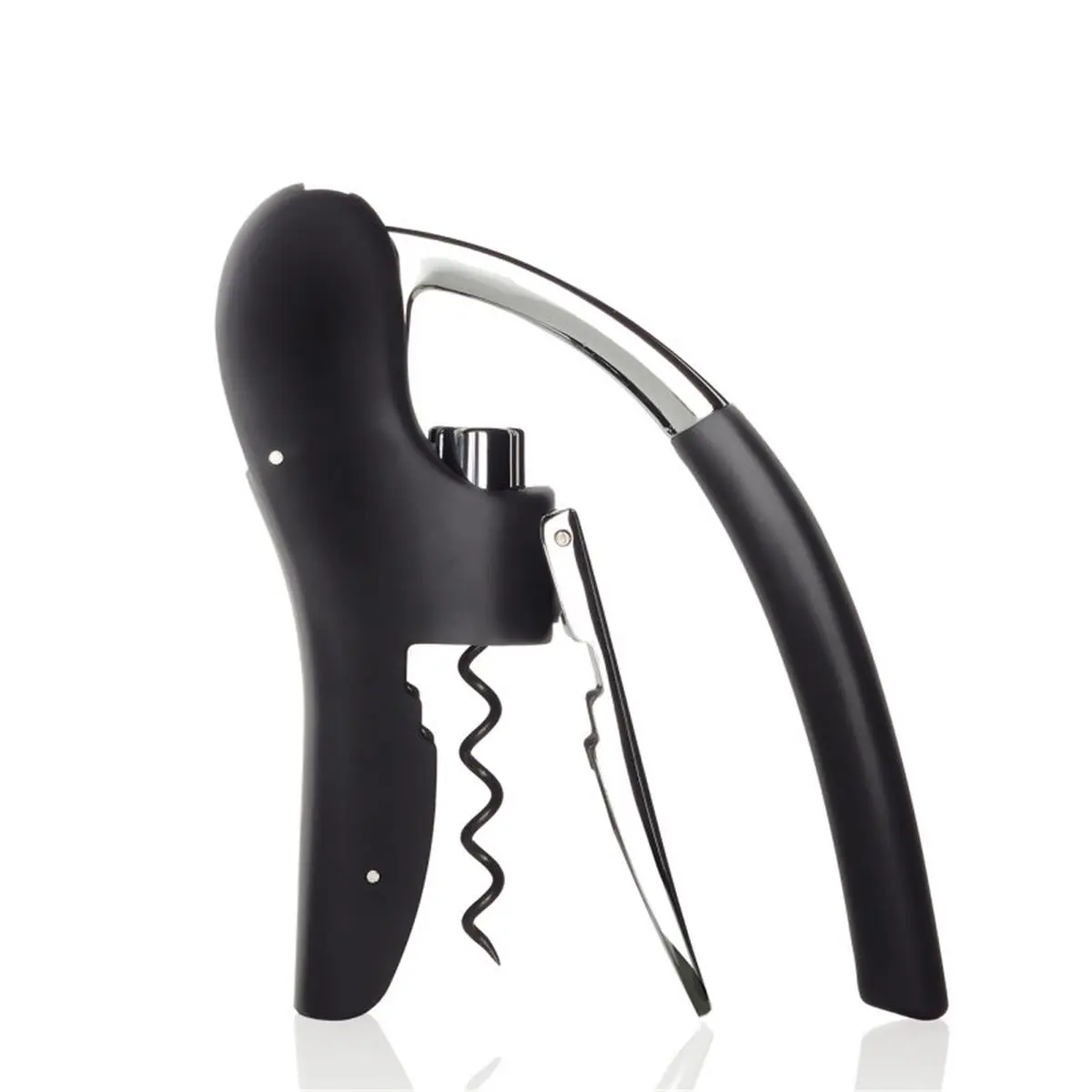 212 MAIN Chrome-Plated Leverman Pro Corkscrew - 2 lbs Plastic Wine Opener with Built-In Foil Cutter, Smooth Operation, Stylish Polished Appearance, Kitchenware Bar Utensil