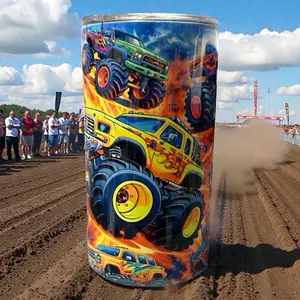 Monster Truck Baby Cup w/ 2 Lids