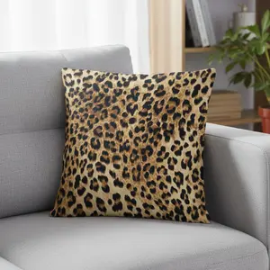 Leopard Print Pillow Covers Set, 18x18 Inch Modern Cheetah Design, Ideal for Home & Office Decoration, Perfect Gift Idea