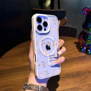 Floral Praise Magnetic TPU for iPhone Case: Drop-proof design for added protection |for iPhone 16/15/14/13/12/11
