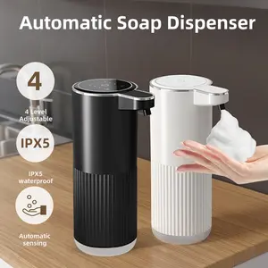 360ML Countertop Or Wall-Mounted IPX5 Waterproof 4-Levels Adjustable Foam/Gels Electric Infrared Automatic Sensor Soap Dispenser Adjustable Release Dispenser