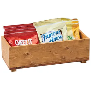 Cal-Mil 3682-125-99 Madera 12" x 5" x 3 1/4" Wood Stacking Box WS-211368212599