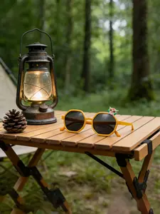 Cute Owl Decorated Glasses Frame, Irregular Round Shape, Perfect Party Wear, Birthday Gift Choice, Adorable Cartoon Style