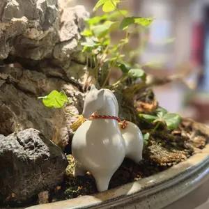 Handmade ru kiln tea pet money horse