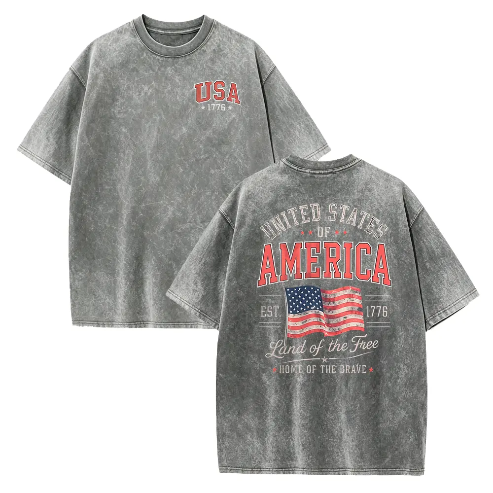 Men's Classic T-Shirt with Stylish Vintage USA Patriotic Graphic, Lightweight & Soft 100% Cotton for Fourth of July Casual Wear, Top, Menswear, Vintage Graphic Tees, Guys Gifts, Men's Graphic Tees, Patriotic Theme