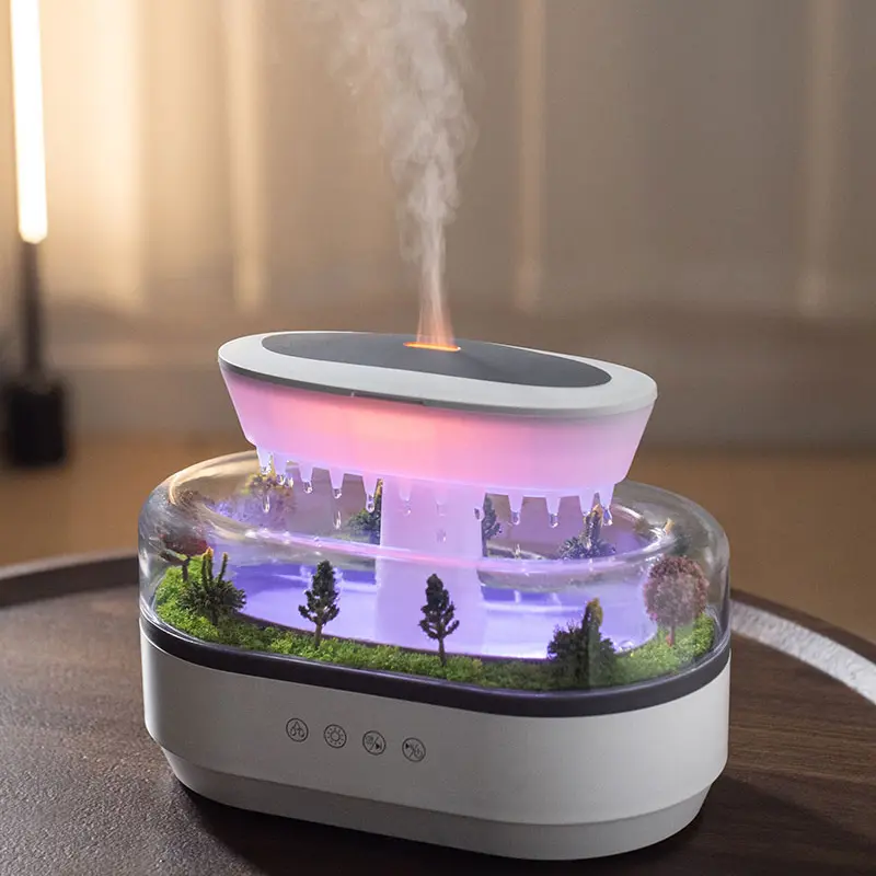 Rain Drop Humidifier, Rain Diffuser with Music, Ultrasonic Aromatherapy Diffuser, 7 Color Night Light, 250ML Cloud Humidifier, Aromatherapy for Home, Fragrance Aroma Humidifier, Home Air Humidifier