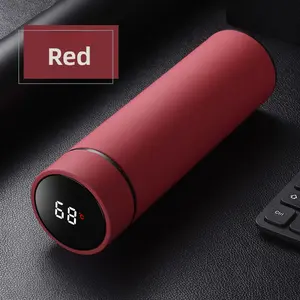 Smart Insulated Water Bottle with Temperature Display, 304 Stainless Steel for Camping & Hiking