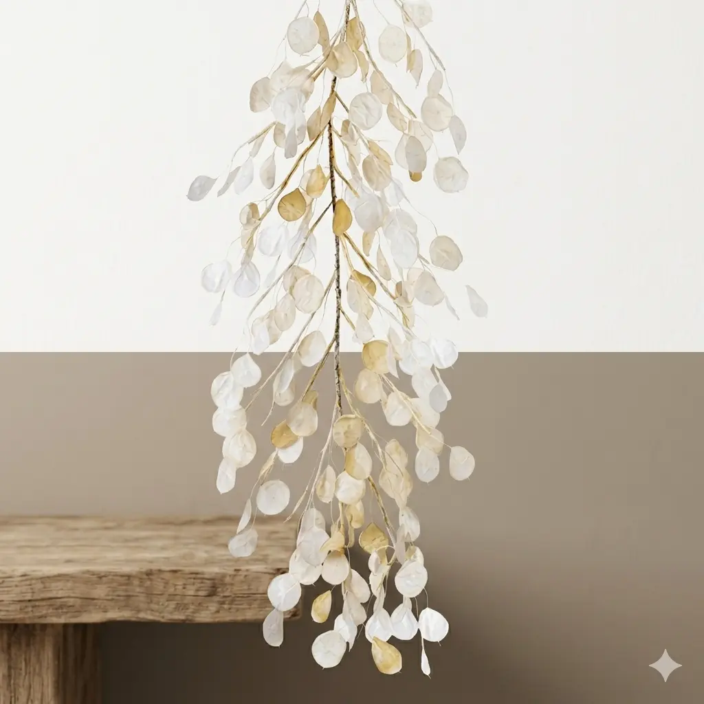 Silver Dollar Eucalyptus Garland | 5.5' Fabric Botanical Accent