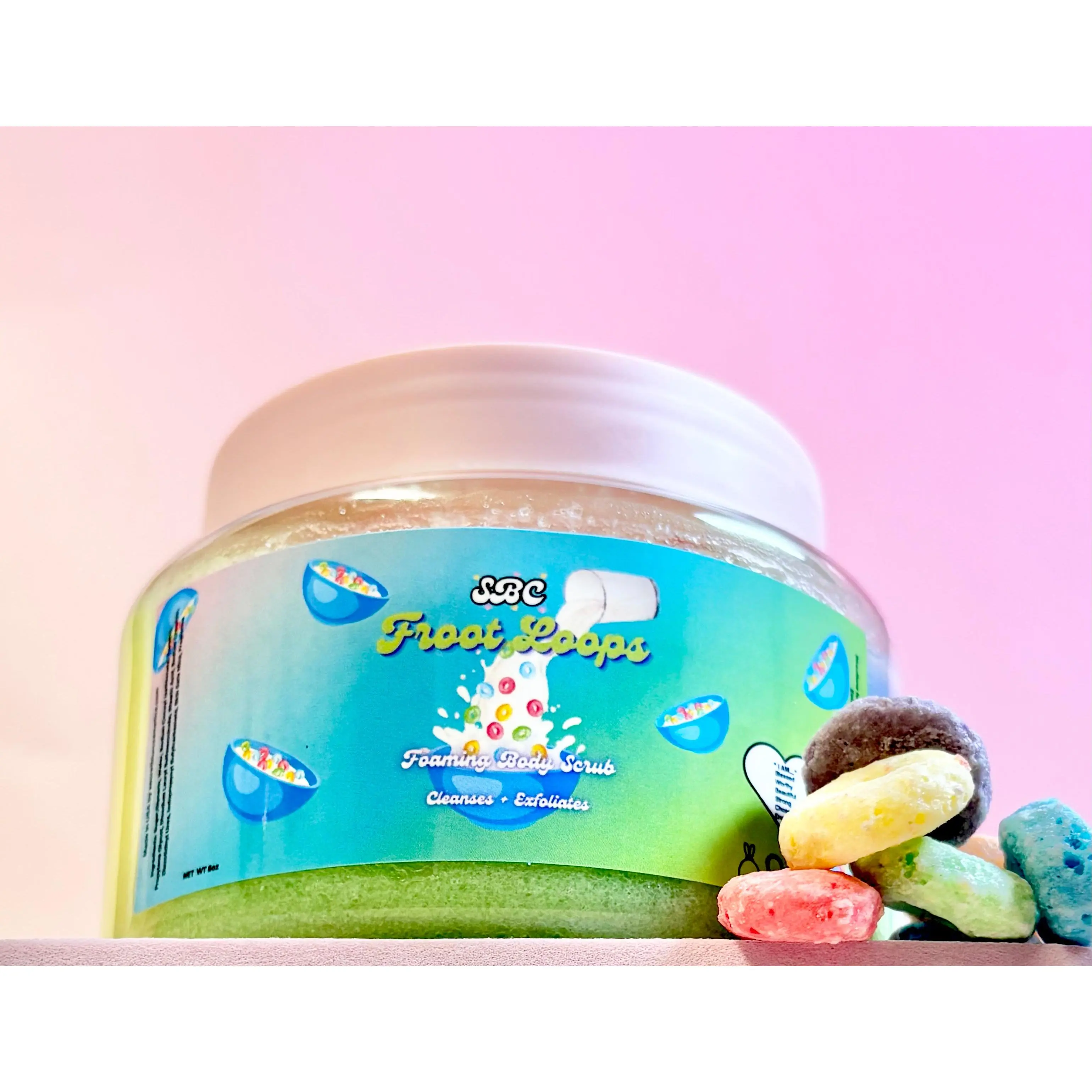Froot Loops Foaming Body Scrub - Citrus Scent with Grapefruit Flavor, Long Lasting, Silky and Smooth for Skin Care