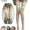 3 Pairs Women's Sexy Lace Stockings, Sheer Stockings, Floral Mesh Thigh High Socks, Breathable Long Calf Socks, Fashionable and Comfortable