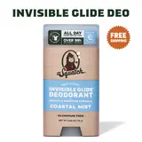 Dr. Squatch Invisible Glide Natural Deodorant - Body Care for Men