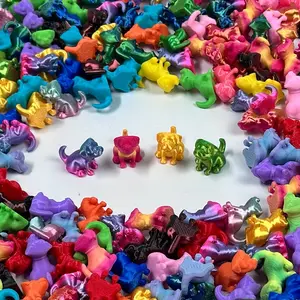 50/100 Pieces 3D Printed Mini Dog Statues, Cute Mixed Color Micro Dogs, Desktop Decor, Computer Decoration, Party Favors