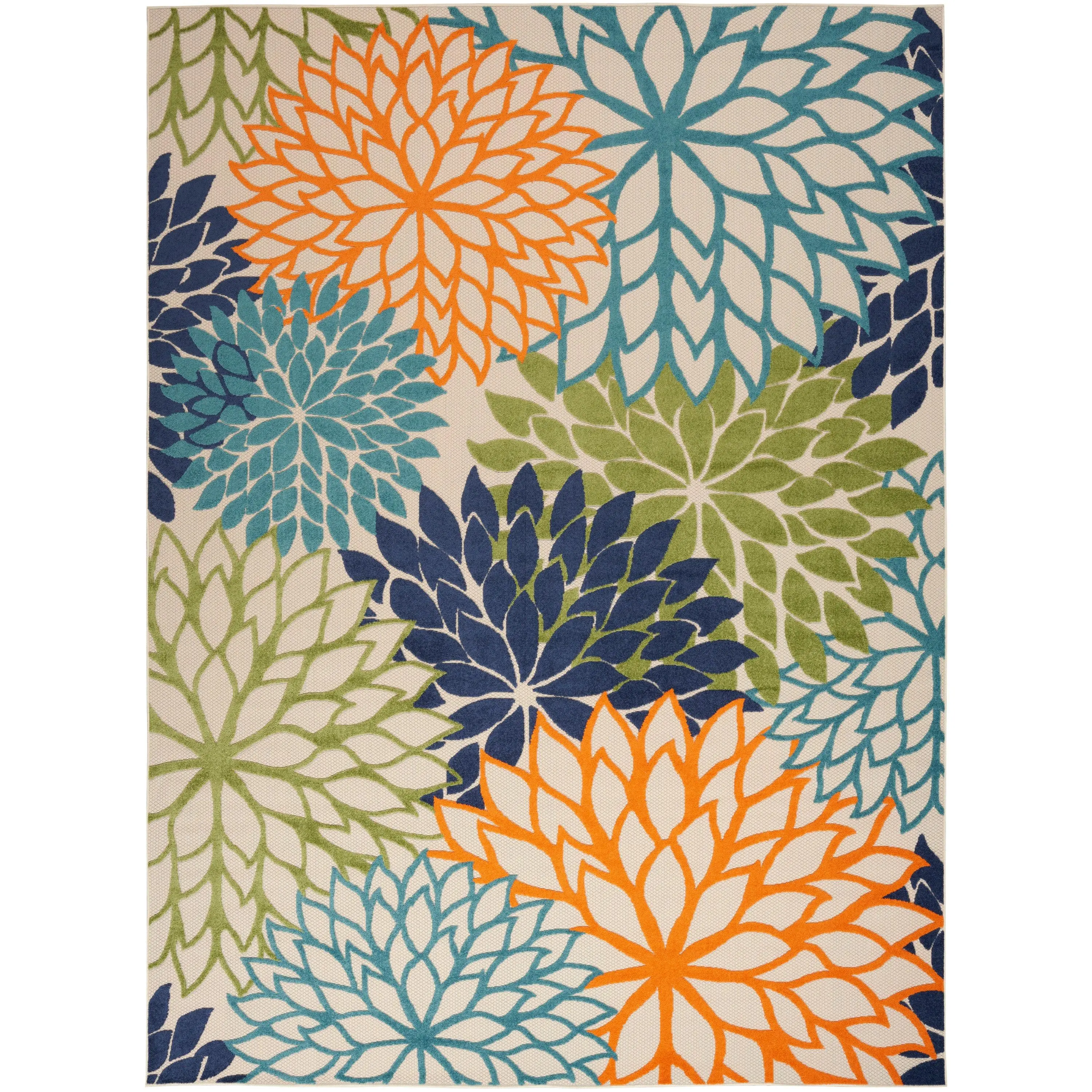 Nourison Home Aloha ALH05 Multicolor Contemporary Power-loomed Rugs