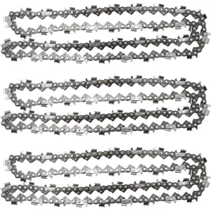 3pcs 20inch Chainsaw Chain 325inch Pitch 058 Gauge 76DL Replacement Parts 5354389018902 Suitable for Chainsaw Replacement Parts