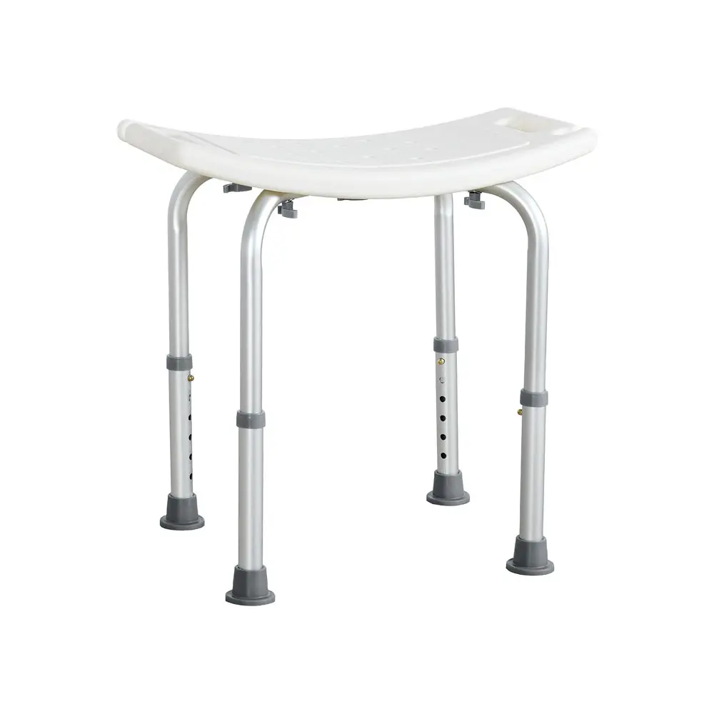 Shower Bench, Shower Stool with Adjustable Height, Ergonomic Chair with Suction Feet, Safe Seating Solution for Showers, Anti-Slip Bathroom Bench for Seniors, Disabled, 100KG(220lb) Weight Capacity