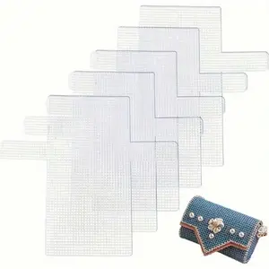 5pcs Plastic Mesh Canvas Bag Sheets
