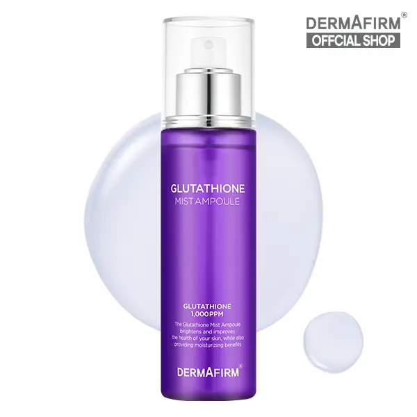 Dermafirm Glutathione Mist Ampoule - Age-Defying Korean Face Mist Hydrating Spray Ampoule w/ 1% Glutathione, Vitamin C & Vitamin E (3.38 fl oz)