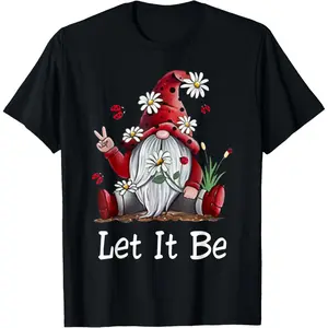Hippie Let It Be Gnome T-Shirt