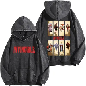 Invincible Guardians of the Globe Graphic Tees Invincible ss4 Story Washed Hoodie, Shirt Invincible Ss4, Mark Grayson Invincible Hoodie Sweatshirt, Men Shirt Cotton Fabric lover graphic tee streetwear