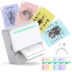 Portable Mini Printer, Thermal Inkless Printer, Sticker Printer, Print Text Notes Photos Course Labels To-Do Lists, portable thermal printers, Perfect Holiday Gift
