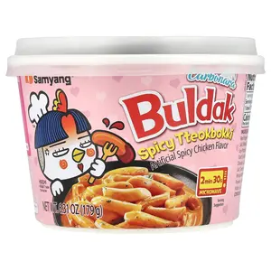 Buldak Spicy Tteokbokki, Rice Cakes, Spicy Chicken, 6.31 oz (179 g) Buldak Spicy Tteokbokki, Rice Cakes, Spicy Chicken, 6.31 oz (179 g)