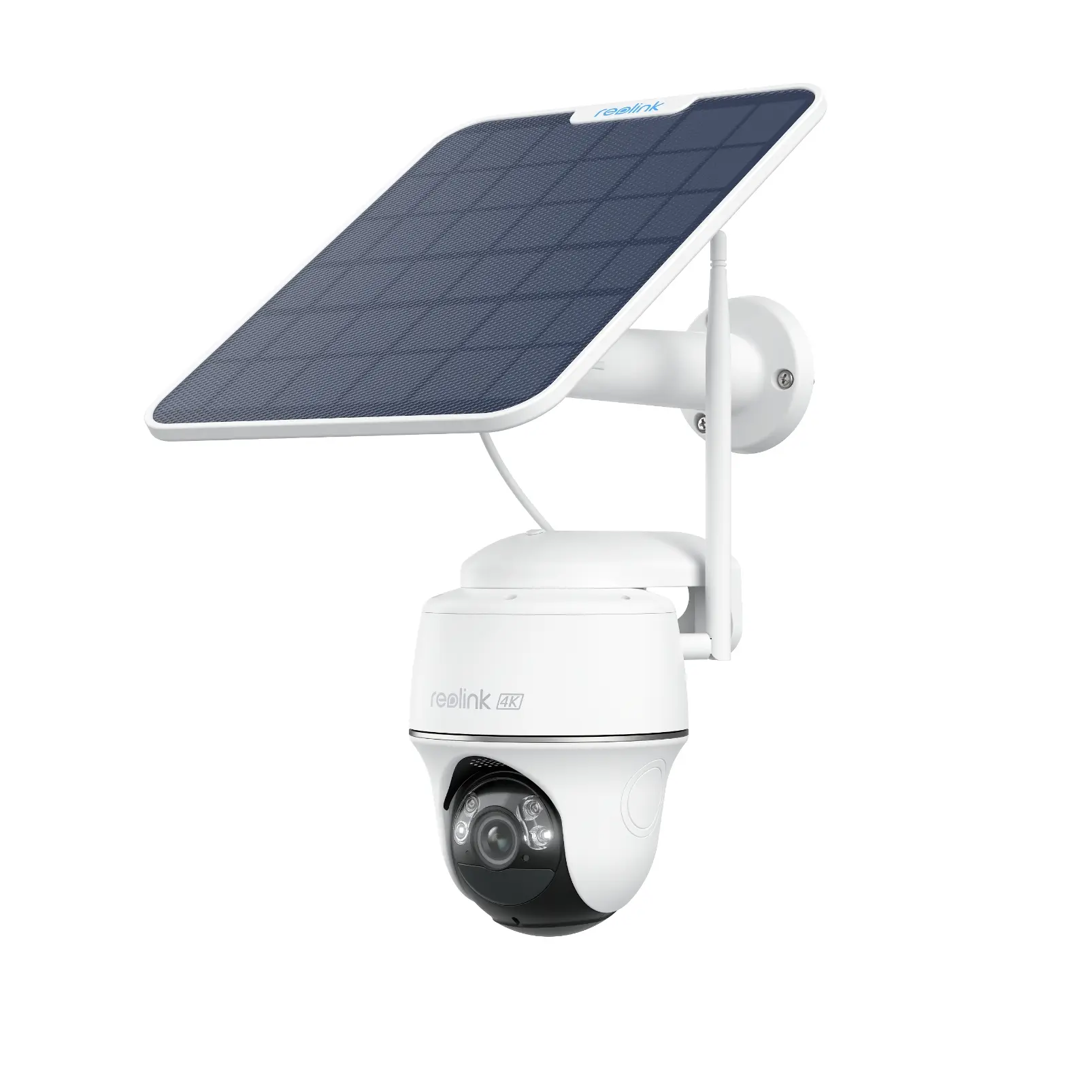 Reolink Argus Series 4K 8MP Battery Wi-Fi Solar Security Camera, 360° Pan&Tilt, Smart Detection, 2-Way Audio, Local Storage