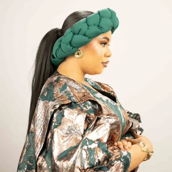 ZURI AFRICAN BRAIDED HAIRBAND ( GREEN)