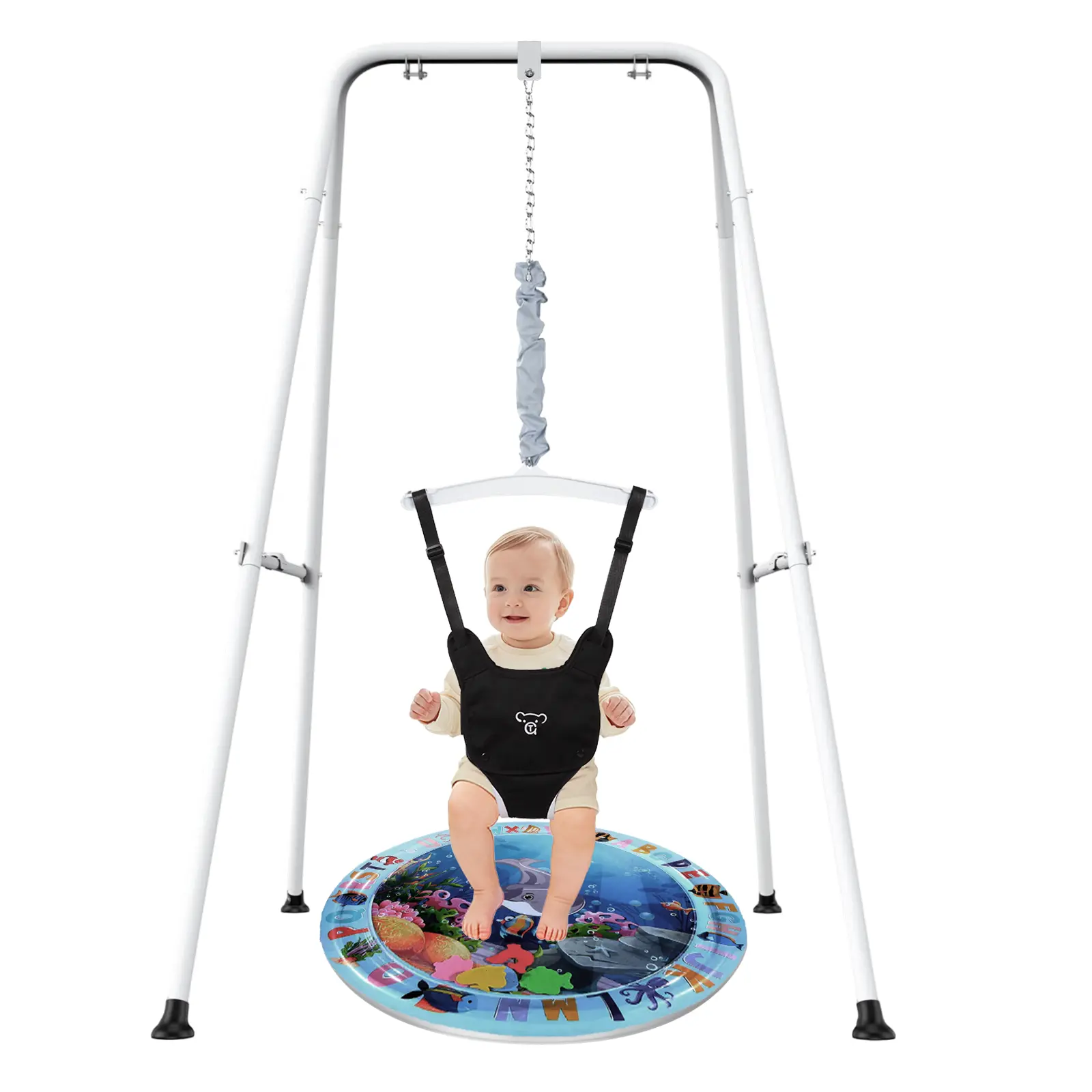 Toddler Jumper Bouncer with Stand - Bounce Seat Exerciser for Active Babies, Easy Set-Up, Indoor Use, Includes Water Mat #tiktokshopbacktoschool