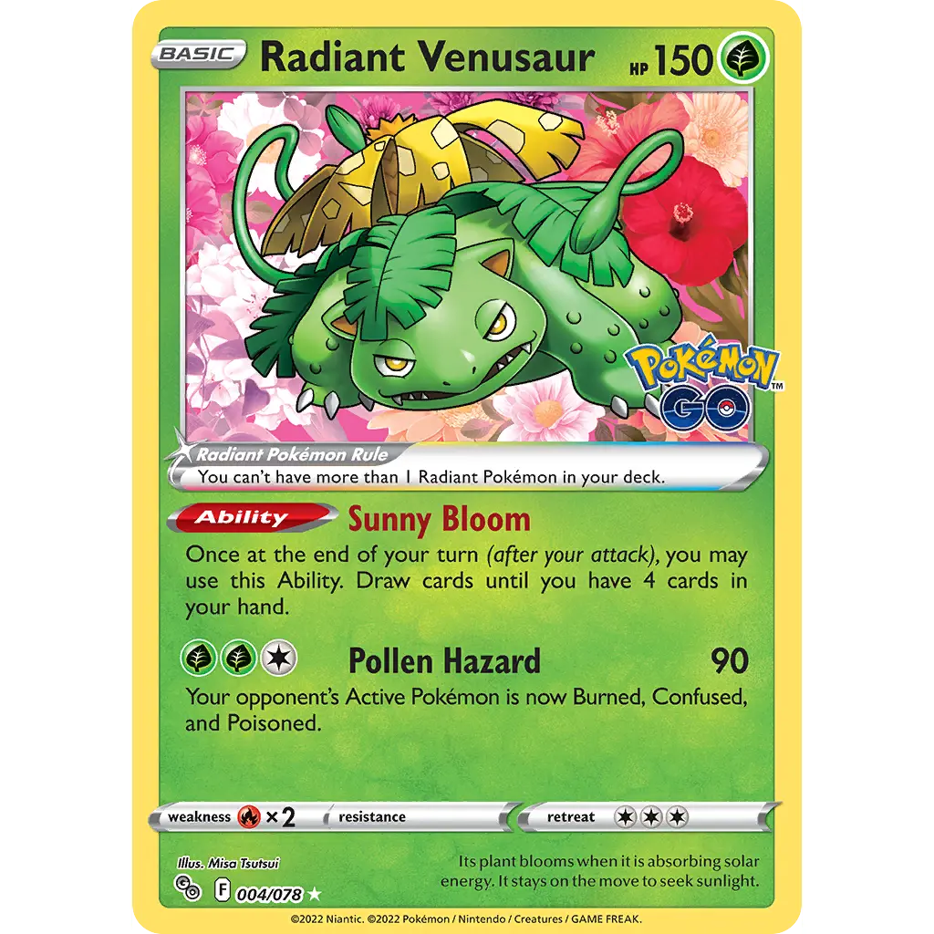 Radiant Venusaur - Pokémon GO (Radiant Rare) [PGO-4]