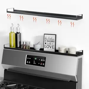 4X Strong Magnetic Shelf for Stove Top 30" Adjustable Oven Shelf Spice Rack Over the Stove Stovetop Storage Kitchen，kitchen organization