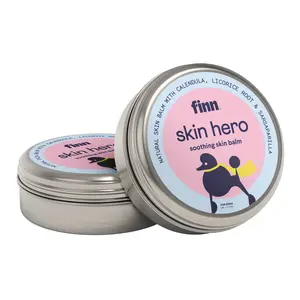 FINN Skin Hero (2-Pack) – Natural Hotspot, Itch & Skin Relief Balm for Dogs & Cats – 2×1.75 oz Tins – Lick-Safe & Vet-Formulated