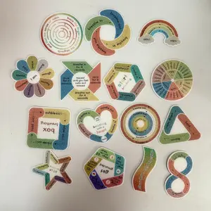 Stress Relief Tactile Stickers for Anxiety Reduction, Water Resistant Calm Stickers for Adults and Kids, Ideal for Relaxation, Mood Calming Stickers