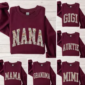 Custom Grandma Sweatshirt, Mothers Day Gift, Personalized Mama Sweatshirt, Gigi Sweatshirt, Grammy Mimi Nonny Mommy Honey Shirt