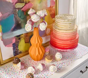 Set of 6 Sugared Cupcake Picks with Sprinkles by Valerie