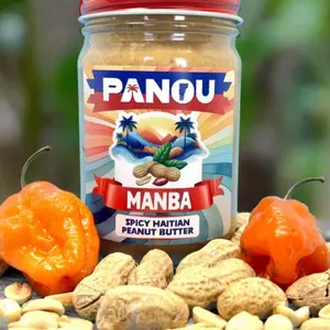 Manba Pike Extra Spicy Peanut Butter Spread - Smooth Ground Roasted Peanuts, Habanero Kick Flavor, Cinnamon Infusion, Gluten-Free, High-Protein Snack Food