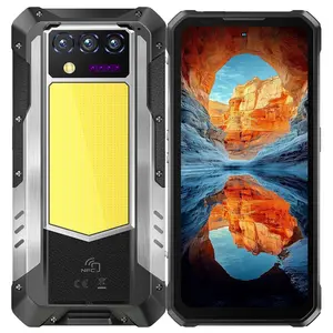 OUKITEL WP100 Titan Outdoor Smartphone 5G – 33,000mAh Rugged Phone with Projector, 48GB+512GB Android 14, 1200 Lumens Camping Light, 6.8" FHD+ 120Hz Display, 200MP Camera, Black