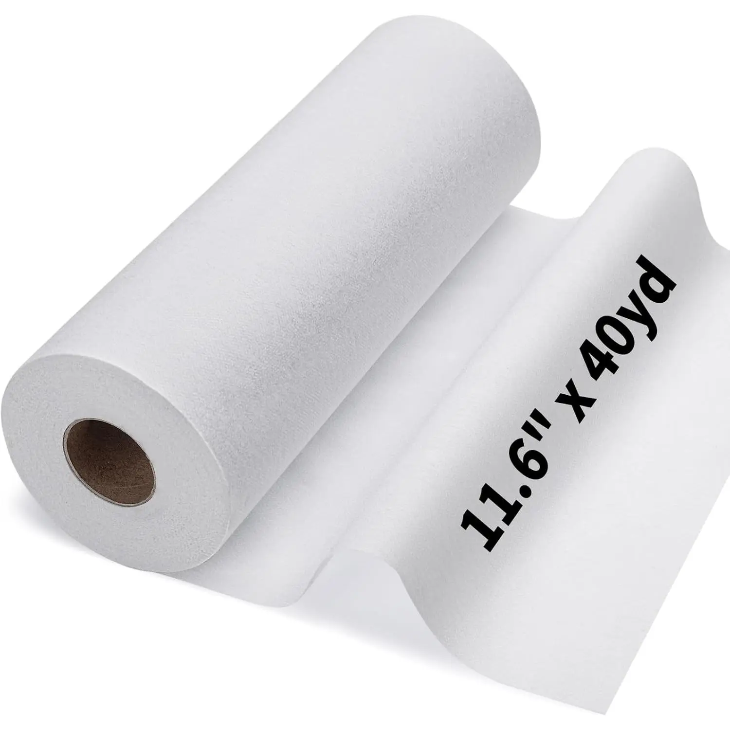 Medium Weight 11.6" x 40 yd White Fusible Interfacing for Sewing: Iron On Non-Woven Fusible Interfacing One-Sided Interfacing Fabric for Sewing DIY Craft Quilting