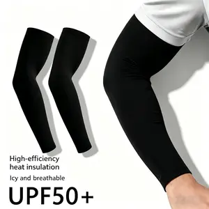 Summer Cooling Arm Covers - Anti-UV Protective Gear, Heat-Wicking Protective Gear, Breathable, Regular Fit, Sports Upper Arm Sleeve for Men Outdoor Cycling Running