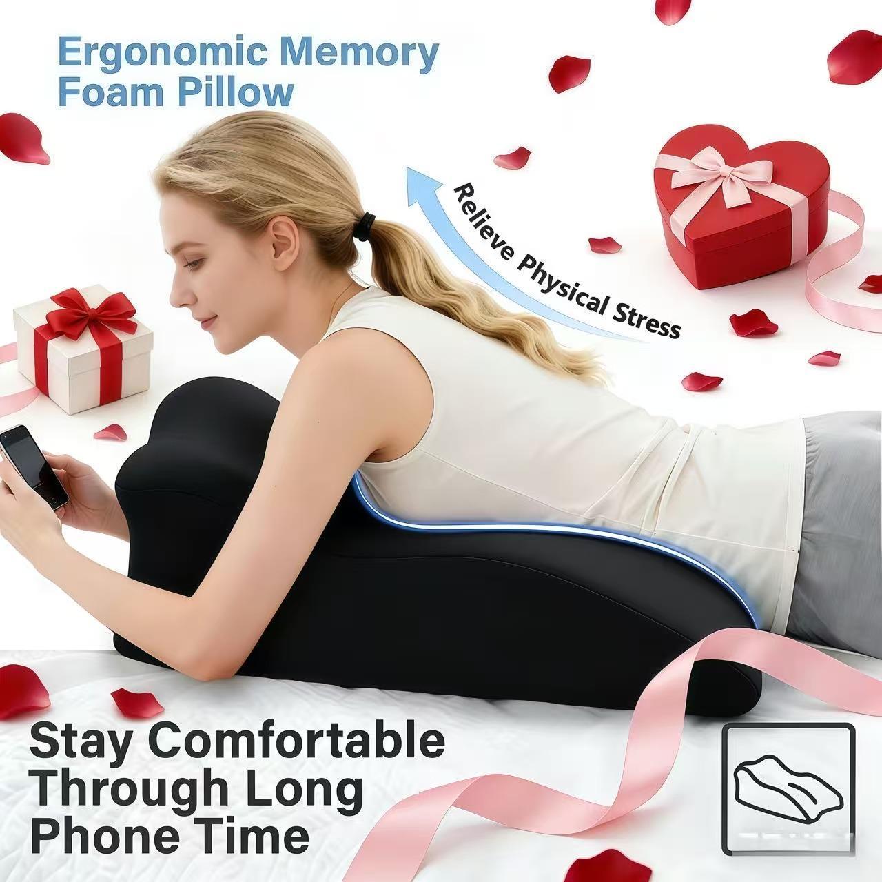 Memory Foam Pillow,Ergonomic Design Versatile Used,forNeck,Back and Leg Support,Suitable for Face-DownReading pillow, Soft and Comfortable Fabric,Multi-Purpose,Removable,SleepingPillow Home, Sofa, LivingRoom, Bed Gift