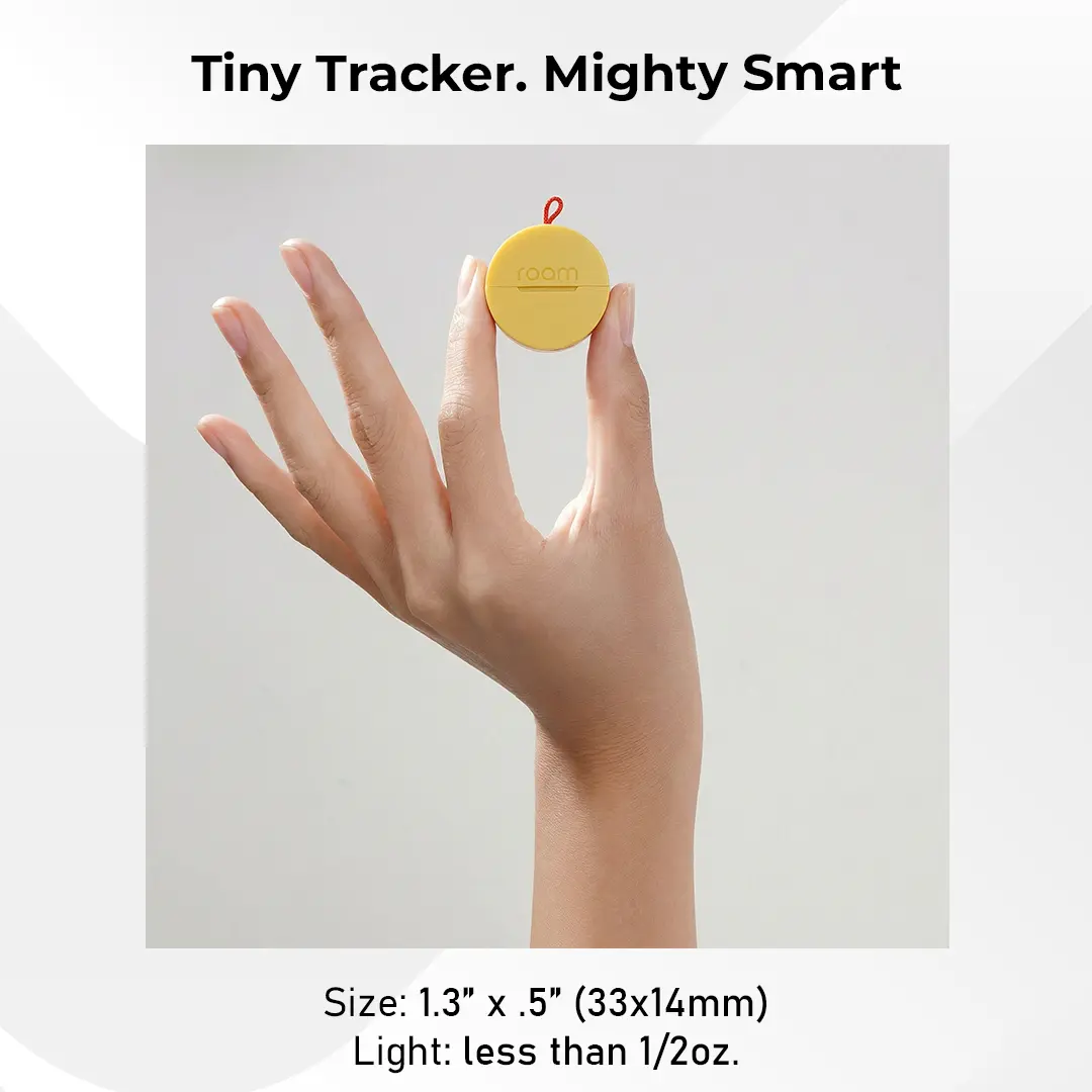Roam Ultimate Bundle – 8 Smart Trackers + 30 Lost & Found QR Stickers, Apple Find My & Android Find Hub, No Subscription