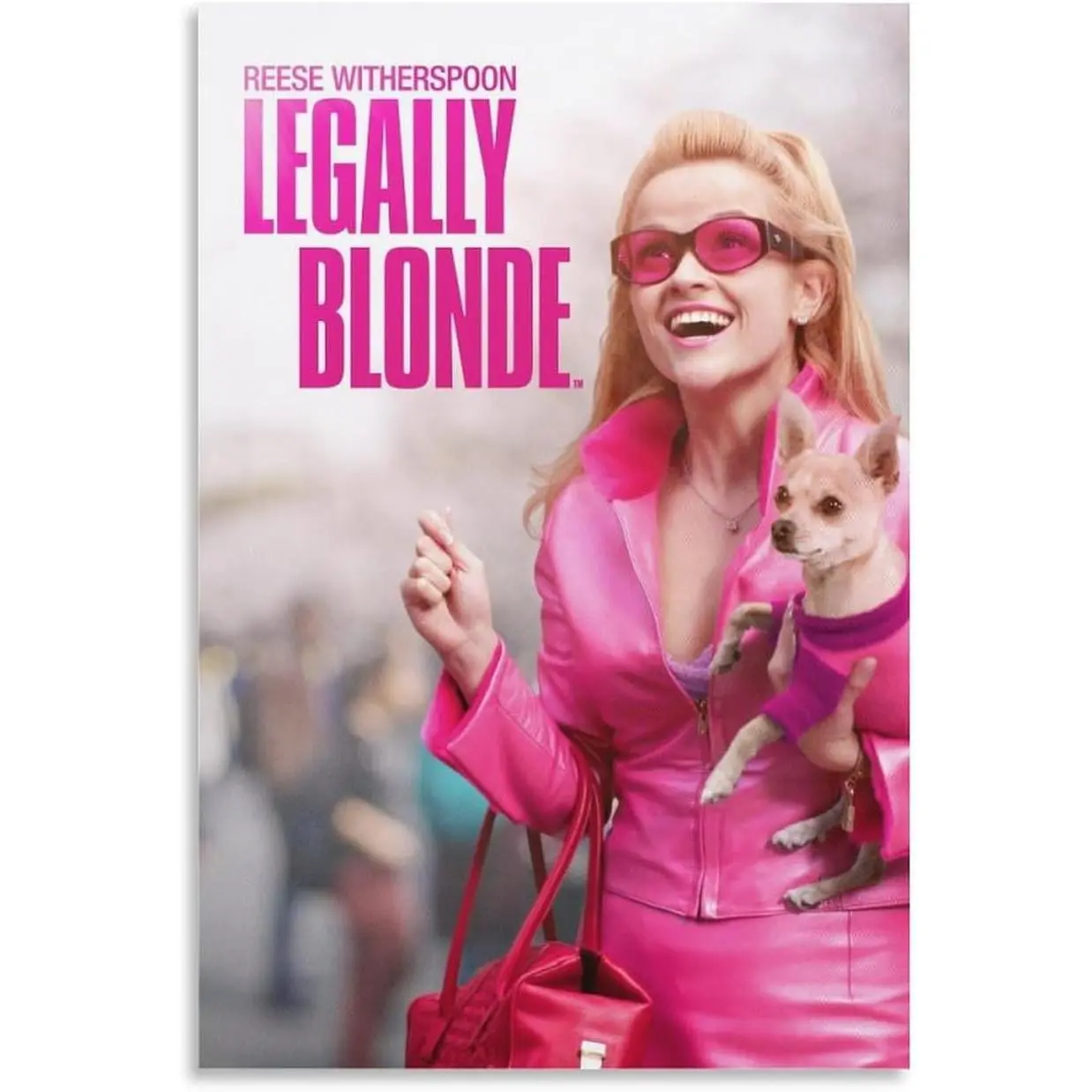 Legally Blonde Movie Poster Graphic Wall Art Print - Wipeable, Easy-to-Clean, Durable Home Decor for Living Room, Office - Long-Lasting Statement Wall Art Decor Gift with Vivid Image (Home Supplies)