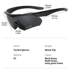 Tactical Airsoft Goggles – Windproof Military Shooting Glasses with 3 Interchangeable Lenses