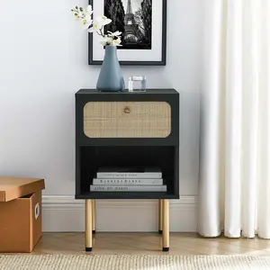 Modway Chaucer Nightstand in Black