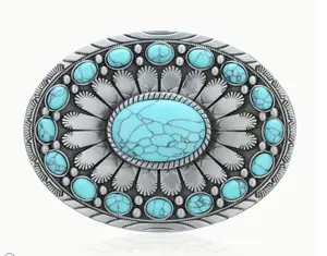 Oval Turquoise Belt buckle