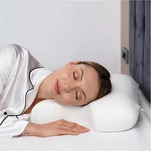 Dual Side Beauty Pillow. 2 in 1 Anti Aging and Anti Wrinkle and  Pillow. Memory  for  and   for  and Side Sleepers. (Viscon White)