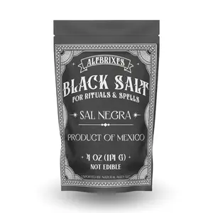 Alebrixes - Black Salt 4 Oz (114 g) | Black Salt For Protection Rituals - Sal Negra para Rituales de Proteccion | Witches & Wiccan Witchcraft Supplies |...