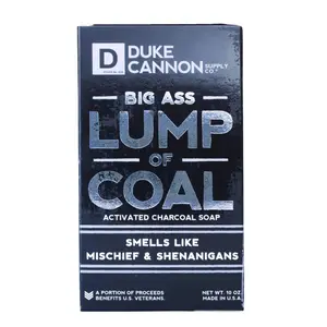 212 MAIN Duke Cannon 10oz Lump of Coal Activated Charcoal Cleanser, Bergamot & Black Pepper Scent Masculine Shower Soap, Camping & Hiking Sports & Outdoor Personal Care Gift