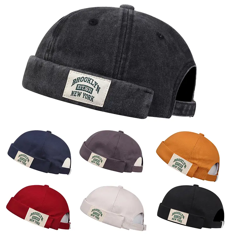 Beanie hat Washed Brooklyn 1631 Bucket Hat Unisex Breathable Soft Daily Wear Men And Women Hat Comfortable Fit Snow Cap Skullcap Outdoor Activities Caps