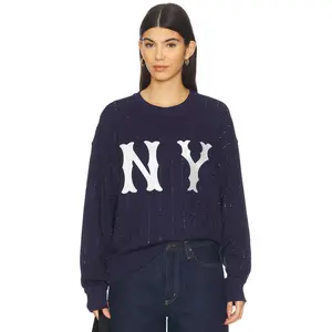 Terez x REVOLVE Yankees Gem Pinstripe Sweatshirt in Navy
